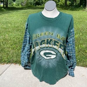 Large Green Bay packers flannel